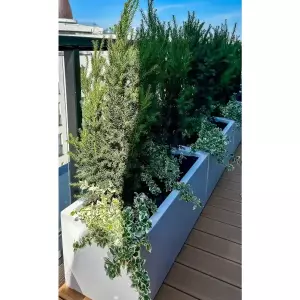 białe podłużne 100 cm donice tarasowe